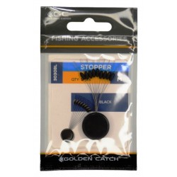 Стопор для поплавця рибальський, чорний, GC, 3030BL, 9шт/уп, розмір M